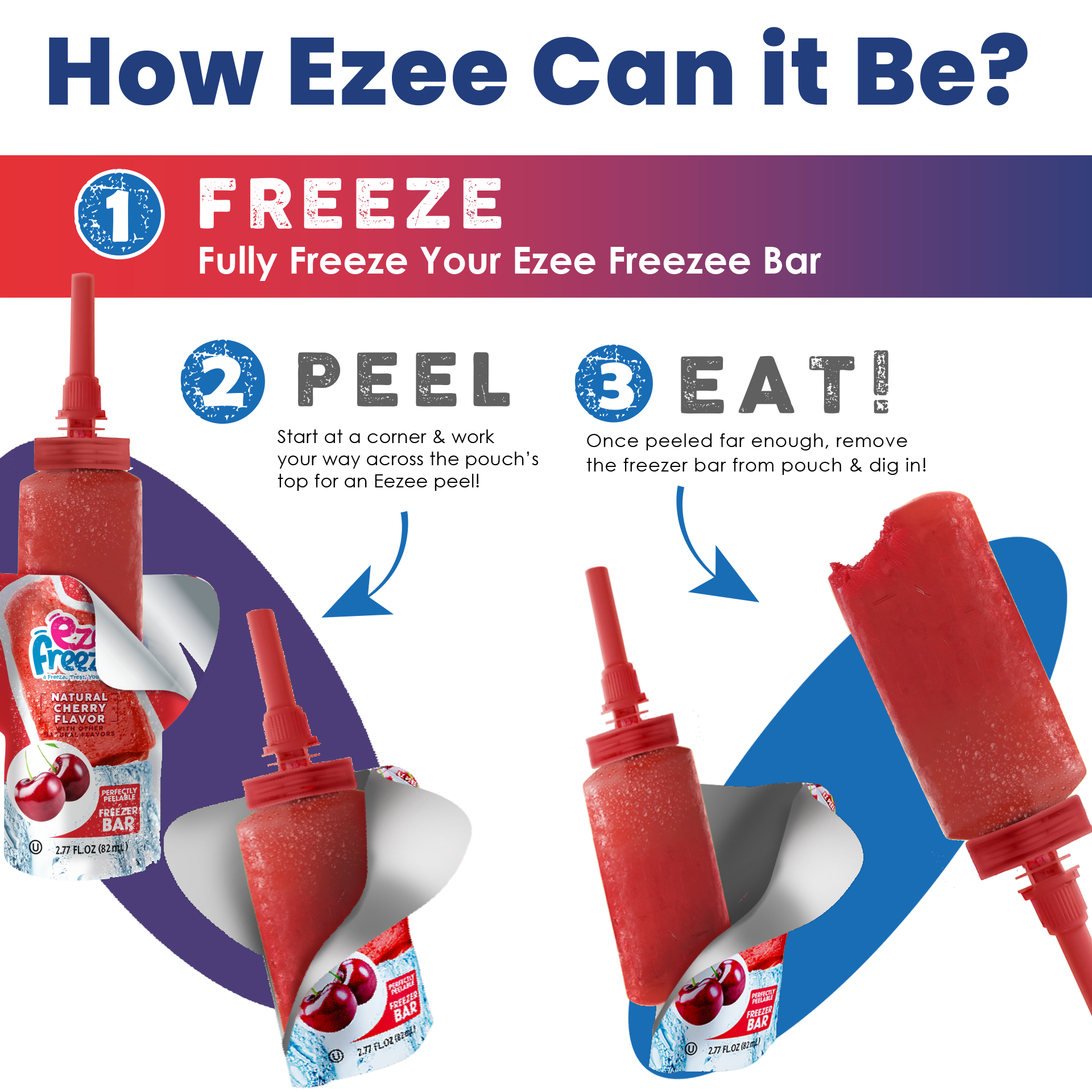 Ezee Freezee Multi-flavor Box, 12 Pack